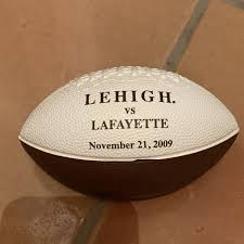 LEHIGH LAFAYETTE YOUNG SQUISHY Child FOOTBALL HAND STRENGTHENER BROWN WHITE  Toy