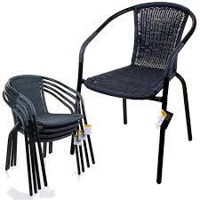 Shop 37 top wicker chairs bistro and earn cash back all in one place. Grey Outdoor Wicker Rattan Bistro Chair Metal Frame Woven Seat Indoor Outdoor Ebay