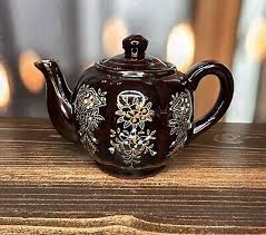 Vintage Marbled Banded Brown Betty – A G Hendy & Co Homestore