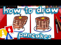 How To Draw Funny Pancakes Art For Kids Hub Art For Kids Hub Pancake Art Drawing Videos For Kids