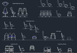 Black metal dining chairs with wood seats auditorium plan dwg. Auditorium Armchairs Cad Block And Typical Drawing