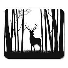 Maybe you would like to learn more about one of these? Poglip Deer Silhouette Of Reindeer In The Woods Forest Trees Landscape Mousepad Mouse Pad Mouse Mat 9x10 Inch Walmart Canada