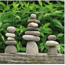 River Stone Cairns 3 Sizes On Sale Stone Cairns Rock Cairn Garden Statues