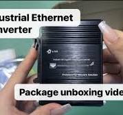 Mini Industrial 2 Ports Gigabit Ethernet Switch Din Rail Mount Hardened 2 *  10/100/1000Mbps Ethernet to Fiber Optic Converter 100/1000Base-X Auto ...