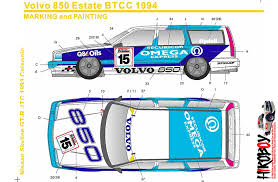 Volvo's short tribute to its iconic 850 estate in the btcc! 1 24 Volvo 850 Estate Btcc 1994 Omega Express Decals Tamiya Sk 24018 S K Decals