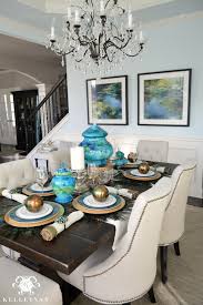 See more ideas about peacock blue bedroom, blue bedroom, peacock blue. Peacock Inspired Dining Room And Tablescape Kelley Nan