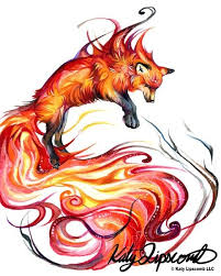 Fire Fox Print From Katy Lipscomb Fox Artwork Fox Art Fox Drawing