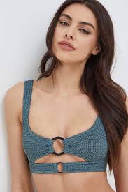 Bond Eye biustonosz kąpielowy SASHA RING kolor zielony miękka miseczka  BOUND417