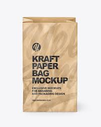 Download Kraft Paper Bag Mockup In Bag Sack Mockups On Yellow Images Object Mockups