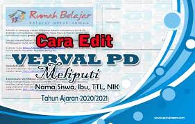 Di pengelolaan pilih edit identitas 4. Cara Edit Data Di Vervalpd Yang Meliputi Nisn Nama Siswa Ibu Ttl Dan Nik Guru Jugan