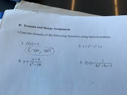 You must already know the domain, then it can be described using intervals. Algebra 2 Finding Domain From Interval Notation 2 Homeworkhelp
