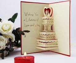 As a general rule, wedding card wishes should be genuine, warm and personalized to the couple tying the knot. Edge Based Three Dimensional Wedding Cake Handmade Paper Sculpture Greeting Card Diy Wedding Ideas Congratulations Wedding Card Card Reader Writer Usb Wedding Seating Cardscard Binder Aliexpress