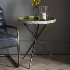 Black And Gold Side Table Uk Side Tables Nest Of Tables Small Tables Wayfair Co Uk Side Table Table Tray Table