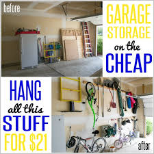 Building wooden shelves for your garage would create a significant storage building storage shelves for your garage is a great idea if you have many things top tip: How To Hang Stuff In Your Garage On The Cheap Infarrantly Creative