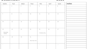 Free printable december 2020 calendar. Free 2020 December Calendar Printable Templates