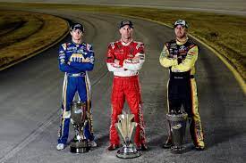 Which driver has won 4 races which are all at restrictor plate tracks? Nascar On Twitter Champions Http T Co Rbsroz4qsf