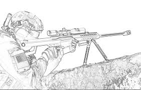 Us Marines Snipers Coloring Military Drawings Soldier Drawing Army Drawing