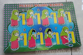 Ada yang dapat dibuat oleh guru sendiri dan ada yang diproduksi oleh pabrik. Alat Peraga Edukatif Puzzle Wudhu Putri Jual Murah Madaniah