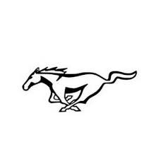Mustang Horse Modern Emblem Vinyl Decal Sticker Racing Pony Car Window Laptop La Mustang Tattoo Mustang Logo Mustang Horse