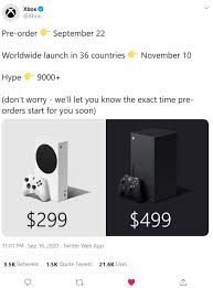Microsoft Responds To Ps5 Pre Order Chaos With Promise Of Exact Pre Order Time For Xbox Series X Xbox Series S Ign In 2020 Xbox Tweet Quotes Pre Order