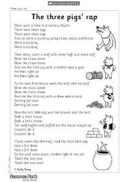 Write rhyming poems, song lyrics, jingles. Rap Along With This Fun Poem About The Three Little Pigs Little Pigs Three Little Pigs Preschool Songs