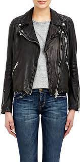Barneys New York Quilted Yoke Moto Jacket At Barneys Com Designer Outfits Woman Leather Jacket Clothes