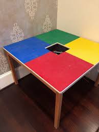 Vintage Lego Table With Net Multicolored Wooden Afflink Lego Table Vintage Lego Table