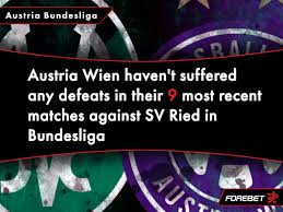 Dig into the most popular football leagues like la liga, seria a , bundesliga, ligue 1. Sv Ried Vs Austria Wien Preview 21 05 2021 Forebet