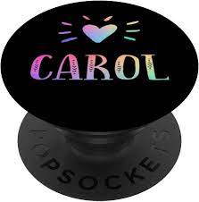Amazon.com: Carol Gift Heart Rainbow Watercolor Love Name Carol PopSockets  PopGrip: Swappable Grip for Phones & Tablets : Cell Phones & Accessories