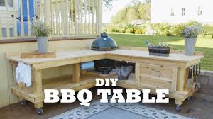 This is an excellent bbq grill table with lots of workspace. 17 Homemade Grill Table Plans You Can Build Easily