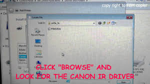 Pilotes pour imprimantes hp officejet sous windows 2000 et xp. How To Install Canon Ir Series Copier Printer Driver Using Network Youtube