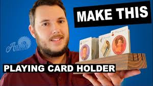 To keep the corners and body of the playing cards from being damaged, make a card holder from plastic canvas material. How To Make A Diy Playing Card Holder For Card Games Or Board Games Youtube