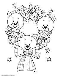Check spelling or type a new query. Christmas Teddy Bears Coloring Pages Coloring Pages Printable Com