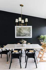 Black Accent Wall Ideas To Make A Bold Statement In Any Room Homelovr Black Dining Room Dining Room Makeover Dining Room Decor