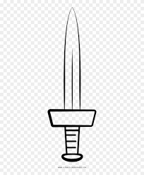 Dagger colored illustrations & vectors. Short Sword Coloring Page Line Art Clipart 4319363 Pikpng