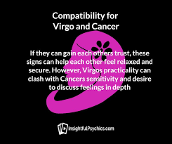 Cancers are controlled by their emotions while virgos by their thoughts, so these two will have a strong sense of each other's desires, both intellectual and emotional. 170 Virgo Ideas Virgo Quotes Virgo Horoscope Virgo Facts