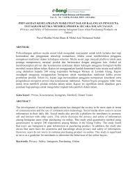 Terdapat 3 hal utama yang anda perlukan untuk menjual secara dalam talian: Pdf Privasi Dan Keselamatan Maklumat Dalam Kalangan Pengguna Instagram Ketika Membeli Produk Secara Dalam Talian Privacy And Safety Of Information Among Instagram Users When Purchasing Products Via Online