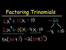 Say your polynomial is p(x). Factoring Trinomials With Leading Coefficient Not 1 Ac Method By Grouping Algebra 3 Terms Youtube