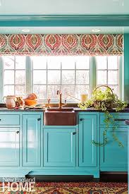 Mally Skok Design Teal Kitchen Cabinets Aqua Kitchen Turquoise Kitchen