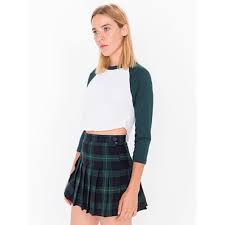 American Apparel Skirts American Apparel Tennis Skirt Xs Plaid Green Poshmark