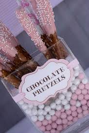 26 Images Dipped Pretzels For Baby Shower Baby Shower