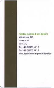 The cheapest way to get from holiday inn express cologne troisdorf, an ihg hotel to bonn costs only 1€, and the quickest way takes just 12 mins. Hotel Card Holiday Inn Koln Bonn Airport Now Relax Holiday Inn Germany Federal Republic Holiday Inn Now Relax With End Dot Col Ger 00675