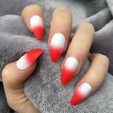 See how tyra banks styled a black and white don heart press on nails fake nails valentines day nails red. 60 Traditional Easy Red Coffin Christmas Nails Designs White Nails Christmas Nail Designs Christmas Nails