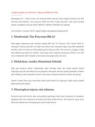 Inilah contoh terbaru surat izin tidak masuk sekolah. Cara Membuat Rkas Docx