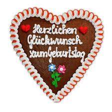 Lebkuchenherz 21cm Herzlichen Gluckwunsch Zum Geburtstag Gunstig Bestellen Lebkuchen Welt