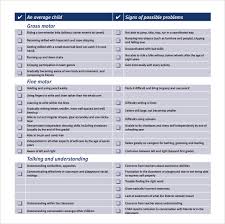 sample baby milestones chart 7 documents in pdf