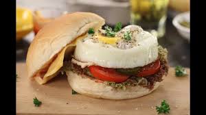 Egg Burger Sanjeev Kapoor Khazana Youtube