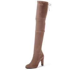 Band designer faux leather women knee high boots pointed toe boots women long chunky block high heel boots black apricot brown. Camel Chunky Heel Boots Round Toe Suede Thigh High Boots For Date Going Out Fsj