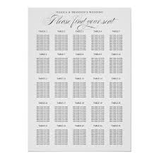 25 Table Seating Chart Find Your Seat Calligraphy Zazzle Com In 2020 Table Seating Chart Seating Chart Wedding Table Seating