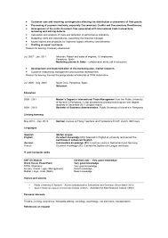 This import export resume example is i created for myself.learn how this resume example help you in the career at import export company. Mr Javier Alonso Specialist In Export International Sales Cv